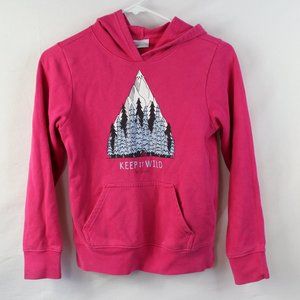 Columbia Hot Pink Hoodie w/ Front Pocket - Size Medium (10-12)